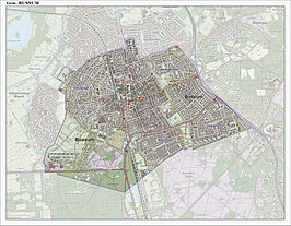 Kaart van Bussum-Zuid