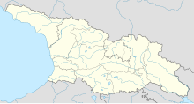 Map showing the location of Hang Krubera (Hang Voronya)