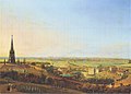 Blick vom Kreuzberg (Utsyn fra Kreuzberg). Maleri av Johann Heinrich Hintze (1829)