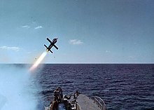 Testing of the Gabriel II missile from Sa'ar 2 class ship, 1969 INSHaifaShootGabriel1969.jpg