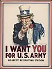 Uncle Sam recruiting poster (1916-1917).