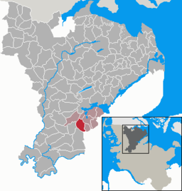 Läget för kommunen Jagel i Kreis Schleswig-Flensburg