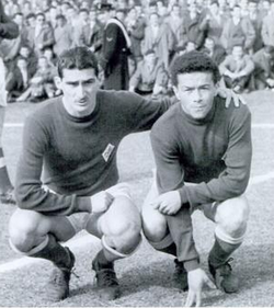 Julinho és Miguel Montuori 1956-ban