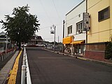 旧駅舎時代の谷山駅前（2011年6月）