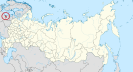 Localisation de l'oblast de Kaliningrad en Russie.