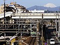 横浜線跨線橋部（この部分は普通のPC橋である）