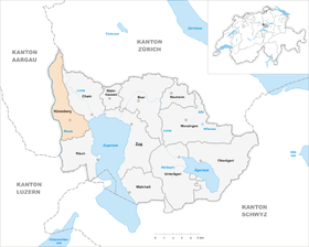 Karte von Hünenberg