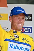 Lars Boom als leider in het criterium du Dauphiné