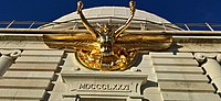 Le Génie des Sciences, détail du fronton de la Grande Coupole de l'Observatoire, Nice.