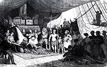 Line-crossing ceremony aboard Meduse on the first of July 1816. Line-crossing ceremony aboard Meduse-Jules de Caudin-IMG 4783-cropped.JPG