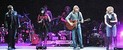 Little Big Town performing live on February 28, 2008. (L–R: Jimi Westbrook, Karen Fairchild, Phillip Sweet, Kimberly Schlapman)