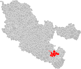Localisation de Communauté de communes de l'agglomération de Sarrebourg