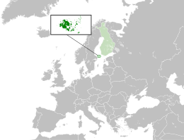 Location of Åland within Finland and Europe.svg