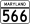 MD Route 566.svg