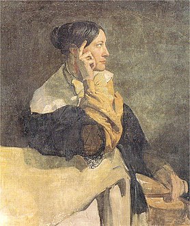 Ritratto di Madame Mottez (affresco). 1837