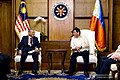 Image 92Philippine President Duterte in a meeting with Mahathir in the Malacanang Palace in 2019 (from History of Malaysia)