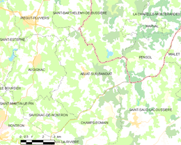 Abjat-sur-Bandiat – Mappa