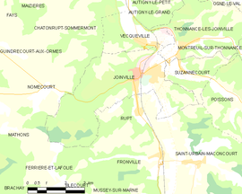 Mapa obce Joinville