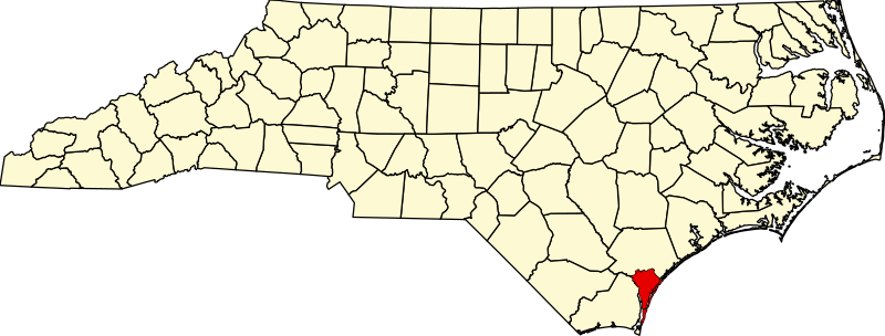 map of north carolina by county. File:Map of North Carolina highlighting New Hanover County.svg