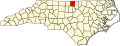 State map highlighting Person County