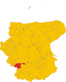 Localització d'Orsara di Puglia dins de la prov. de Foggia