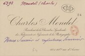 signature de Charles Mendel