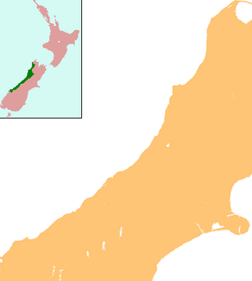 Location map New Zealand West Coast