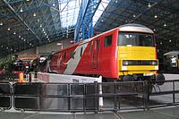 The Great Hall at the National Railway Museum National Railway Museum - Virgin 91101 (rear).JPG