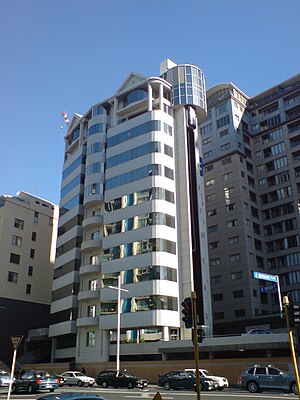 An apartment building in the Auckland CBD in A...