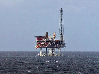 A North Sea Oil rig. North Sea oil production ...