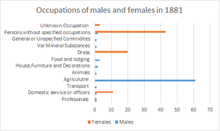 Occupation of Males and Females in 1881 Layer Breton