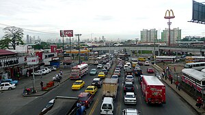 Traffic Jam at Puente de Balboa in Panama City