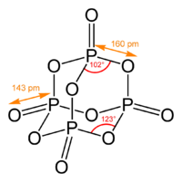 五酸化二リン（十酸化四リン）構造式