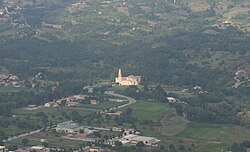 The Plain of Folloni near Montella with the Convent of St. Francis in the center