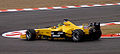 Ralph Firman's Jordan EJ13 shows the non-tobacco "Be On Edge" livery at the 2003 French Grand Prix.