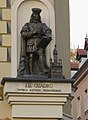 Escultura de Giovanni Battista di Quadro of Lugano en la Plaza Mayor de Poznan