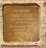 Stolperstein Rehburg-Loccum Mühlentorstraße 7 Anna Stern