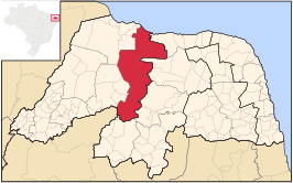 Ligging van de Braziliaanse microregio Vale do Açu in Rio Grande do Norte