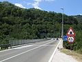 Road in Serbia - bridge over river South Morava