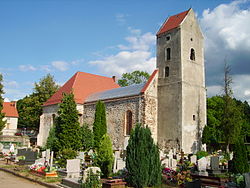 Renovated ruins of the Protestant church