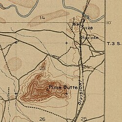 Sacate, Arizona c. 1913 (USGS Maricopa quadrangle, map held at Perry-Castañeda Library)