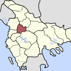 Location of Sanjak of Dibra
