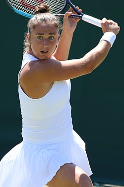 Sorribesová Tormová ve Wimbledonu 2018
