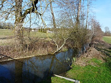 La Soue au nord du bourg de Gabillou,