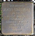 Stolperstein für Jakob Grünbaum (Kleiner Griechenmarkt 61–63)