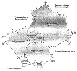 Сельское поселение Гуслевское на карте