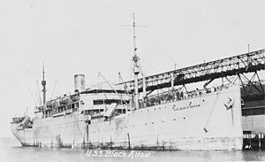USS Black Arrow in port, 1919