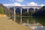 Viaduct van Grandfey nabij Fribourg, Zwitserland