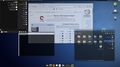 צילום מסך של הפצת הלינוקס דביאן תוך שימוש בסביבת שולחן העבודה Xfce בעברית. הועלה על ידי TheStriker
