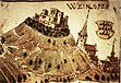 Weinsberg 1578. Ausschnitt einer Karte vom Heilbronner Umland